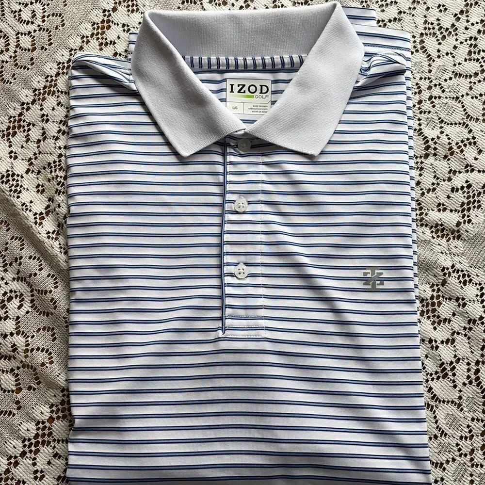 New!!! IZOD Golf 100% Polyester Polo Shirt.